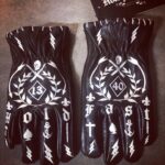 1340 GUANTI IN PELLE NERA HOLD FAST TATTOO - profilo - Holdfast