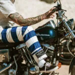 Blue Striped Denim 14oz Folsom Prison Pants - View 9 - Holdfast