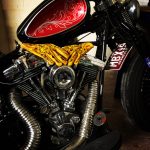 Gloves-leather-motorcycle-tattoo-tattooed-holdfast-calfskin-biker-custom-non-homologous