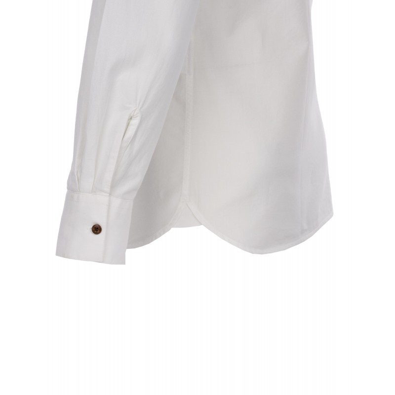 chemise-col-mao-100-coton-blanche-1923-buccanoy-shirt-white-chambrey-pike-brothers -manches