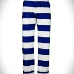 Blue Striped Denim 14oz Folsom Prison Pants - View 2 - Holdfast