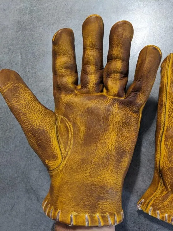 Motorcycle-custom-leather-harley-vintage gloves