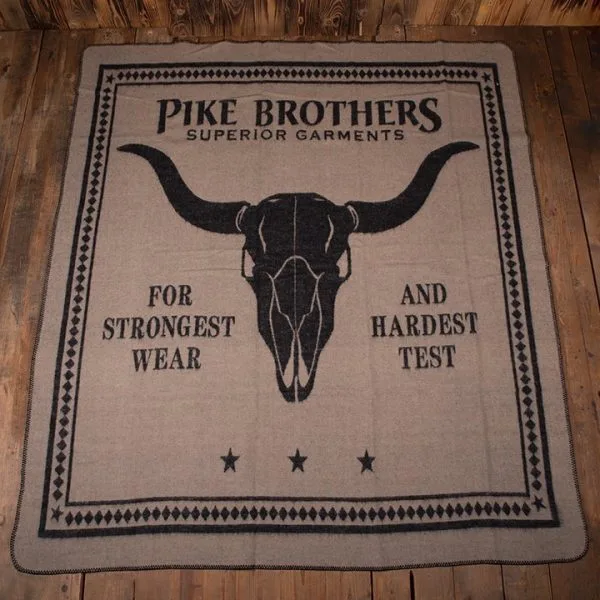 Black Pike Brothers Longhorn Blanket