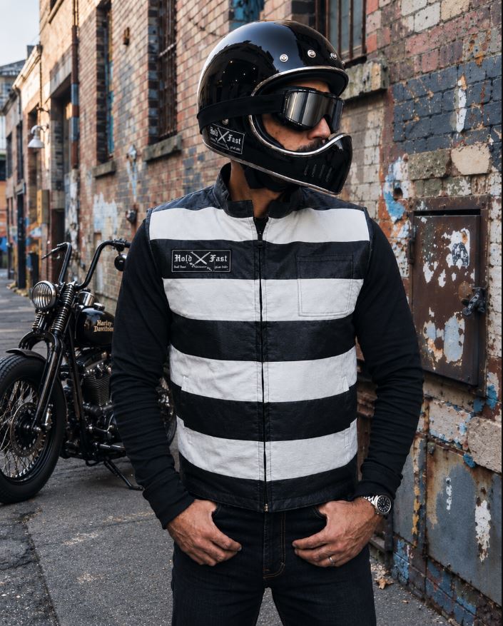 Gilet Cuir Prisonnier HOLD FAST