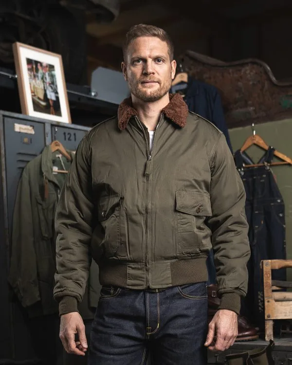 Veste de Vol USN 37-J-1 de 1938 Cadet Green