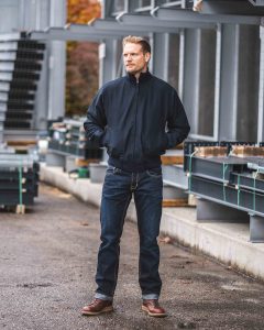 1942 Deck Zip Jacke dunkelblau