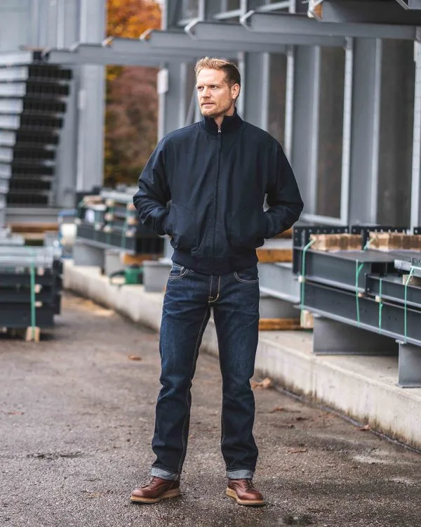 1942 Deck Zip Jacket donkerblauw