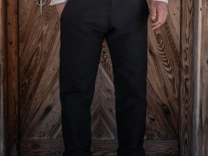 1935 Machinist Trousers Elephant Skin Black Pike Brothers vue face