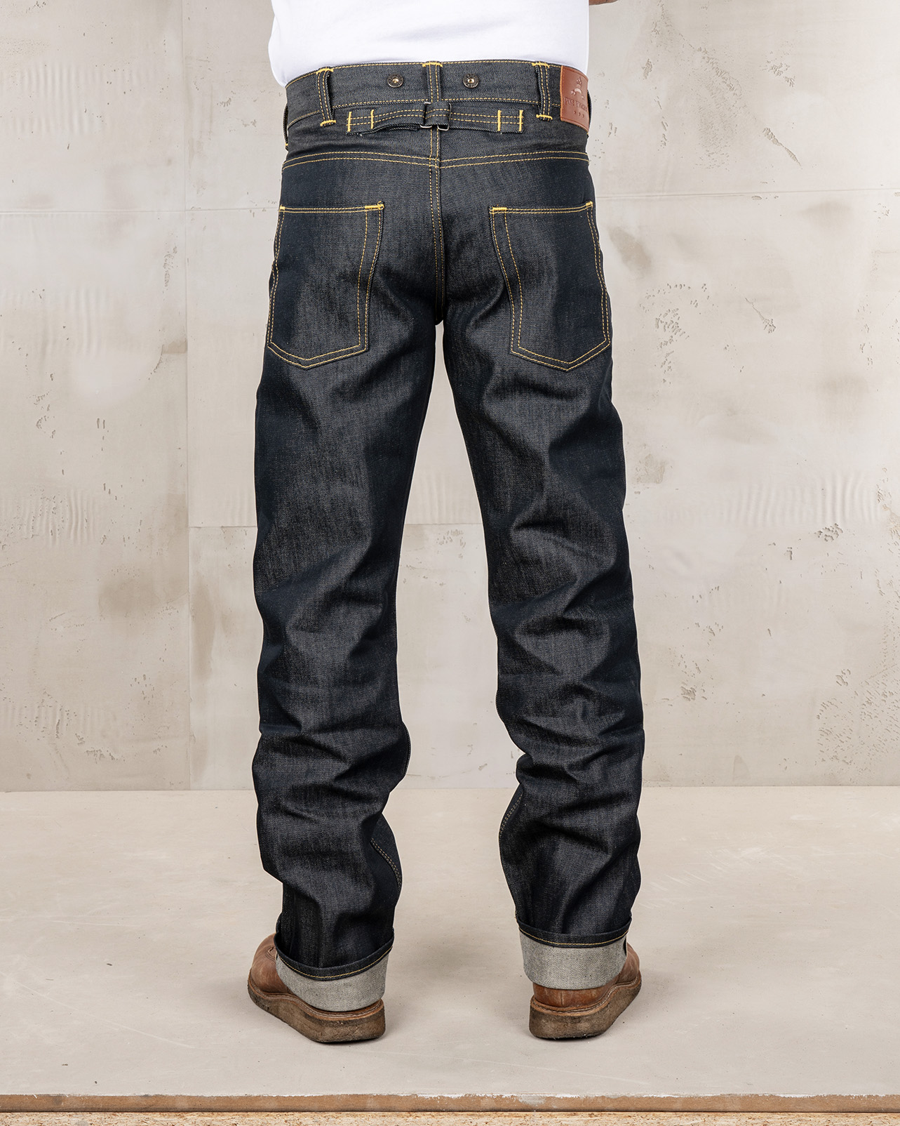 1937 Roamer Pant 11oz Metal Pike Brothers detail tissu