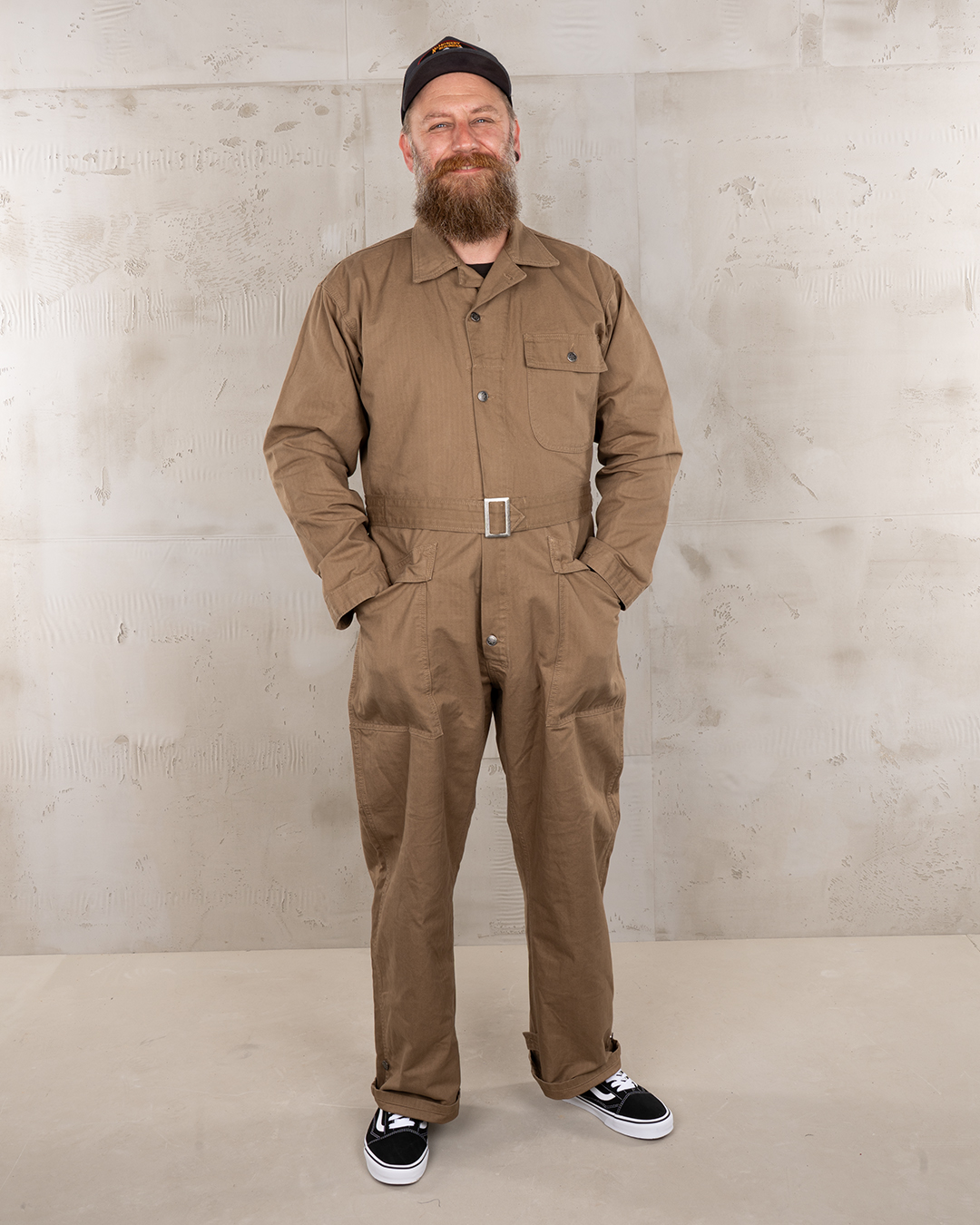 1938 Mechanic Coverall Olive Pike Brothers front view