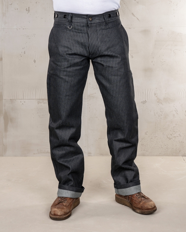 1942 Hunting Pant Blue Wabash Pike Brothers vue detail