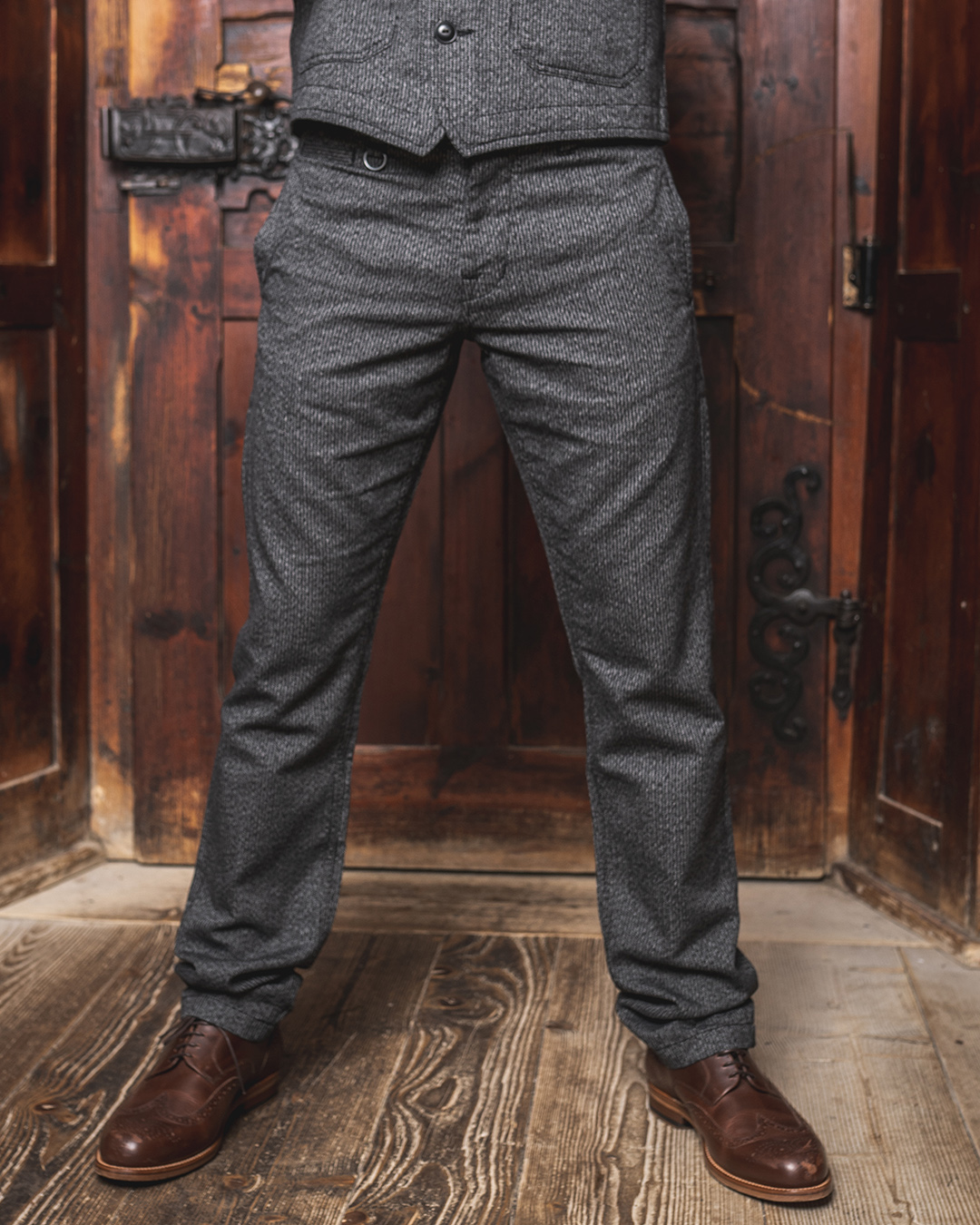 1947 Harvester Trousers French Asphalt Pike Brothers vue dos