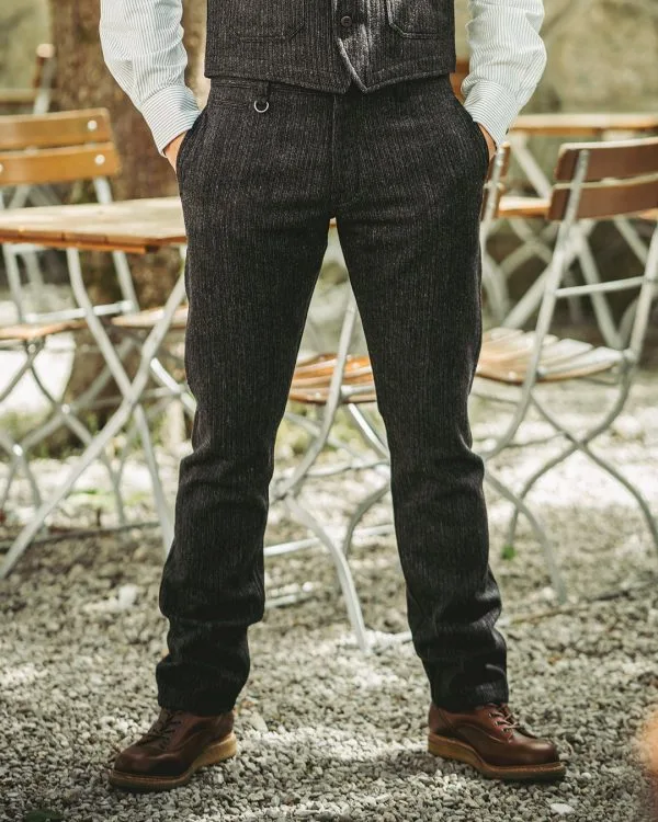 Vintage High Waisted Trousers - 1947 Harvester Trousers Glasgow Gray Pike Brothers