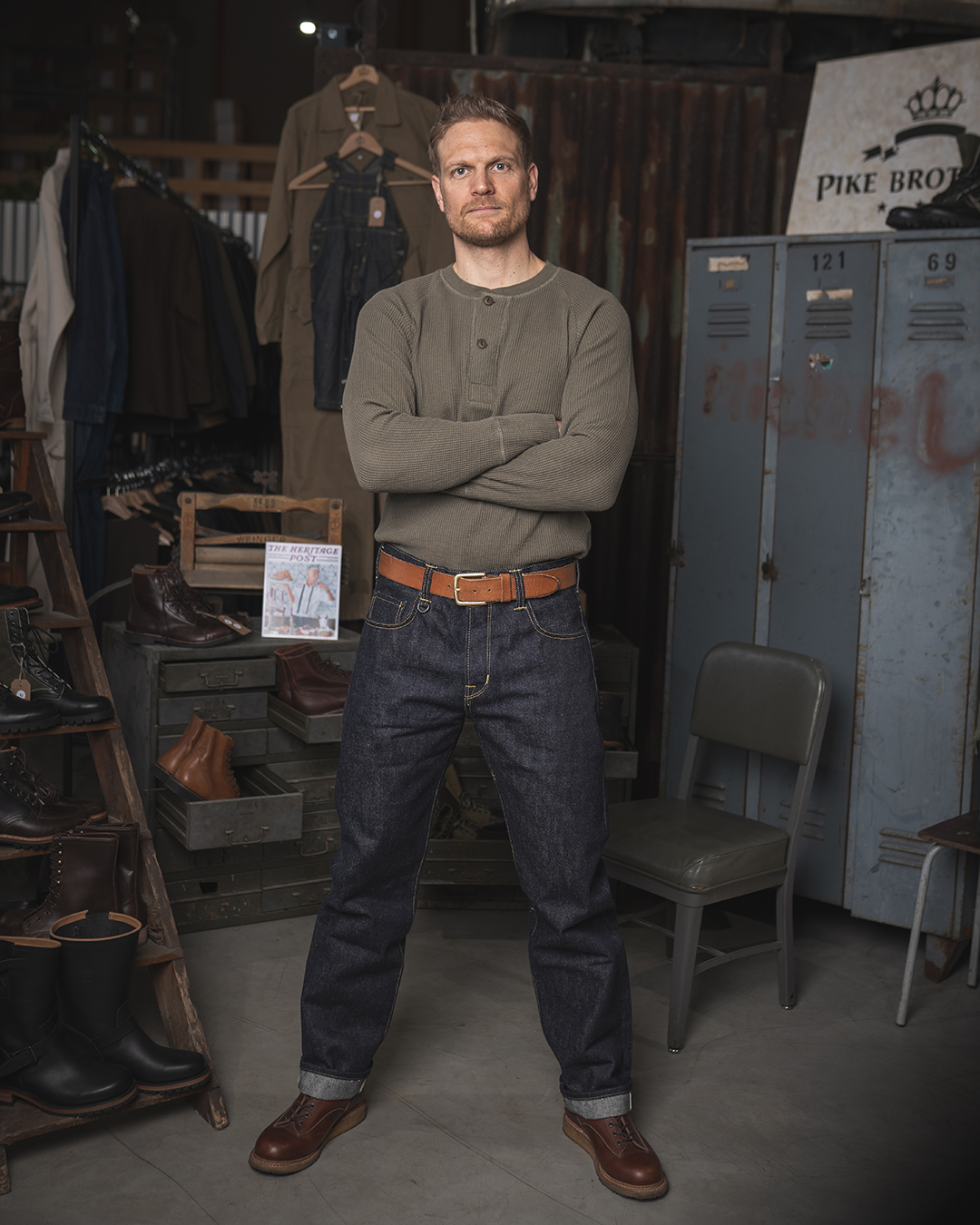 Jean Pike Brothers 1947 Roamer Pants with button fly detail - size guide
