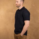 Pike Brothers 1963 Polo Shirt Royal Black - vue de dos - vintage workwear Holdfast