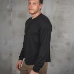 Pike Brothers 1963 Roadie Shirt Long Sleeve Texas Black - detail matiere tissu - vintage workwear Holdfast