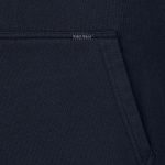 Felpa con cappuccio Pike Brothers 1965 PT blu navy - dettagli su colletto e bottoni - abbigliamento da lavoro vintage Holdfast