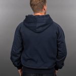 Felpa con cappuccio Pike Brothers 1965 PT Navy - vista posteriore - abbigliamento da lavoro vintage Holdfast