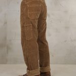 Pantaloni Utility 1967 in velluto a coste di ottone chiaro Pike Brothers - vista dettagliata