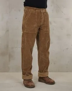 1967 Utility Trousers Light Brass Cord Pike Brothers vue face