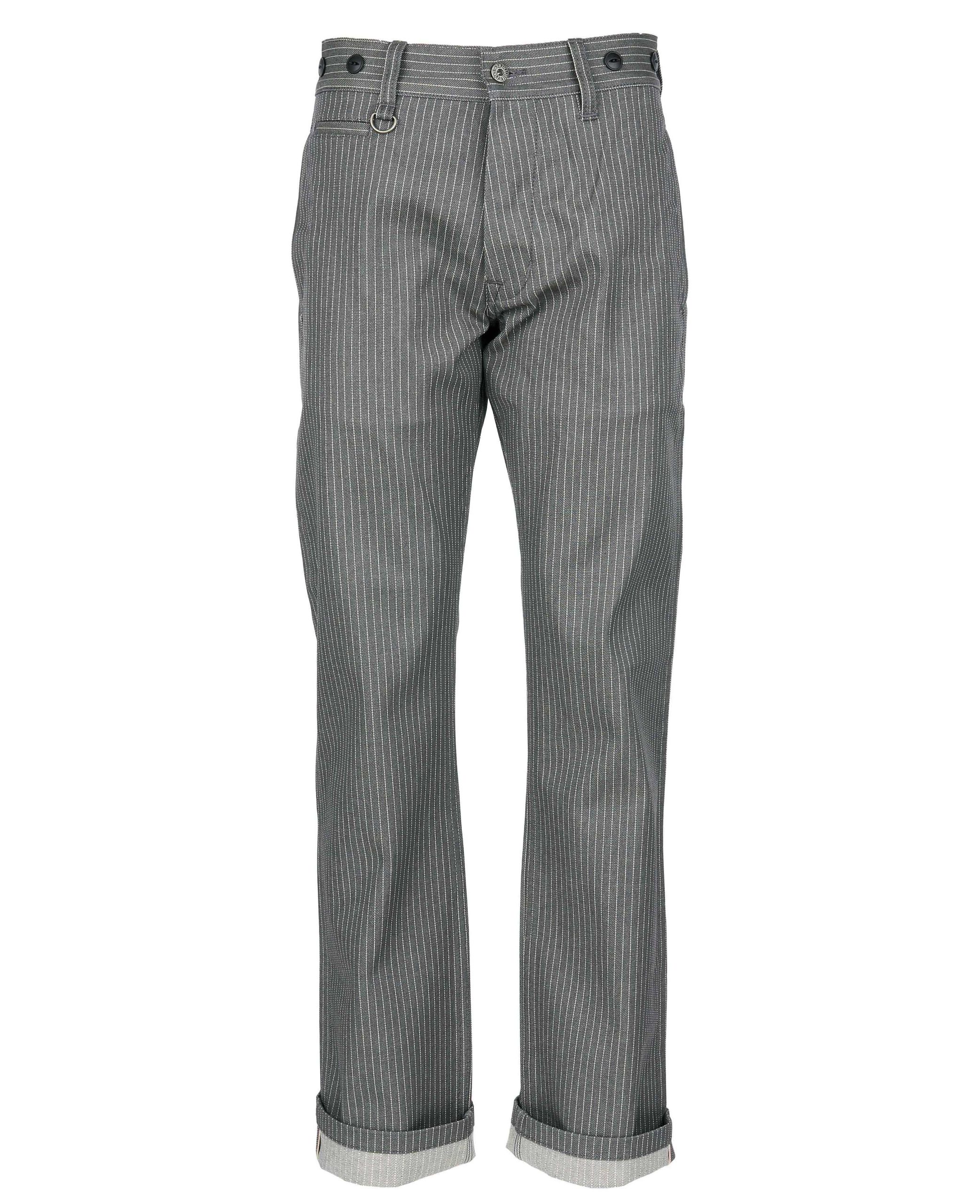 Pike Brothers 1942 Hunting Pant Grey Wabash - vue detail