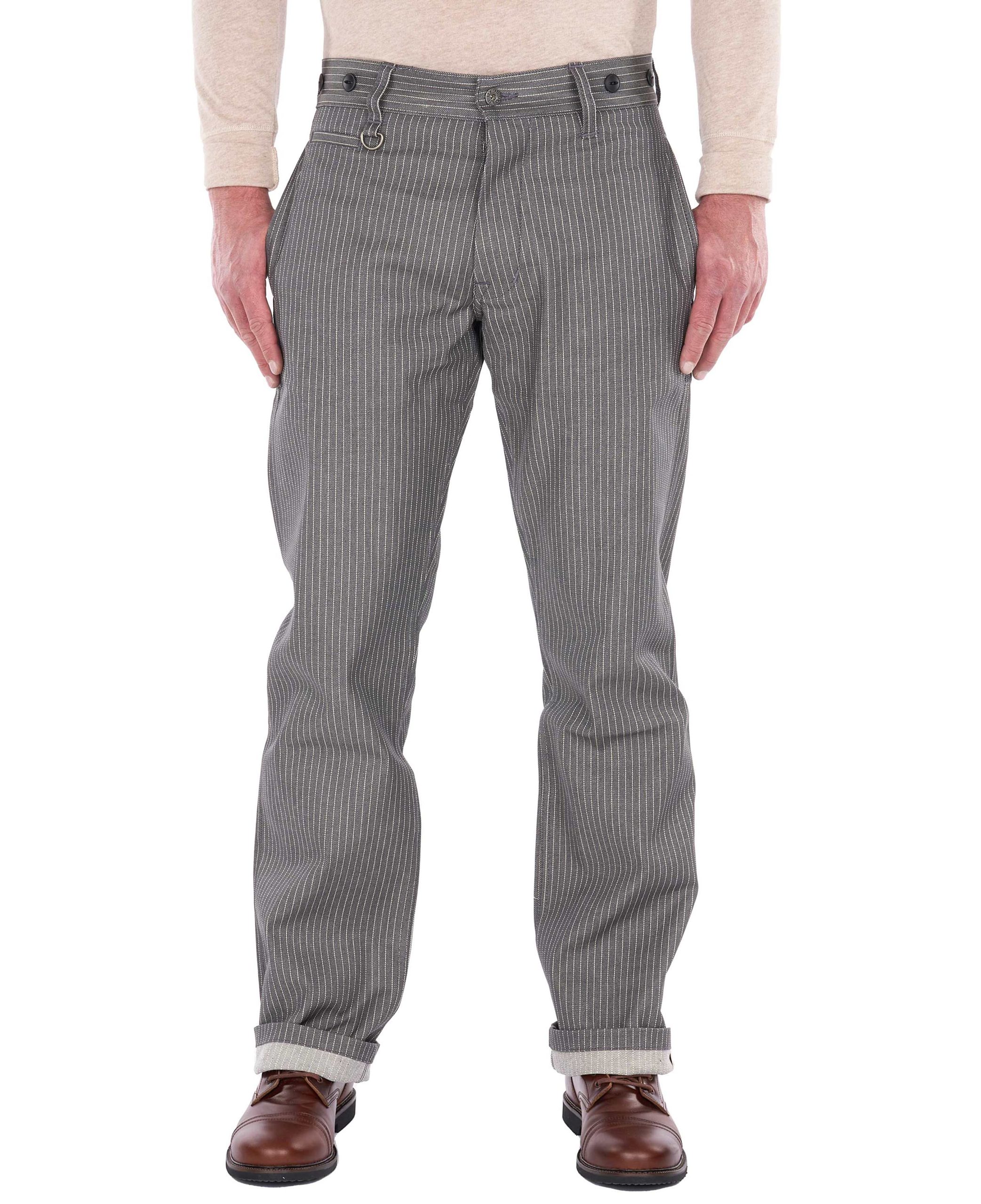 Pike Brothers 1942 Hunting Pant Grey Wabash - vue face