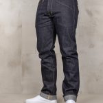 Pike Brothers 1958 Chopper Pant 15oz Indigo - porte face