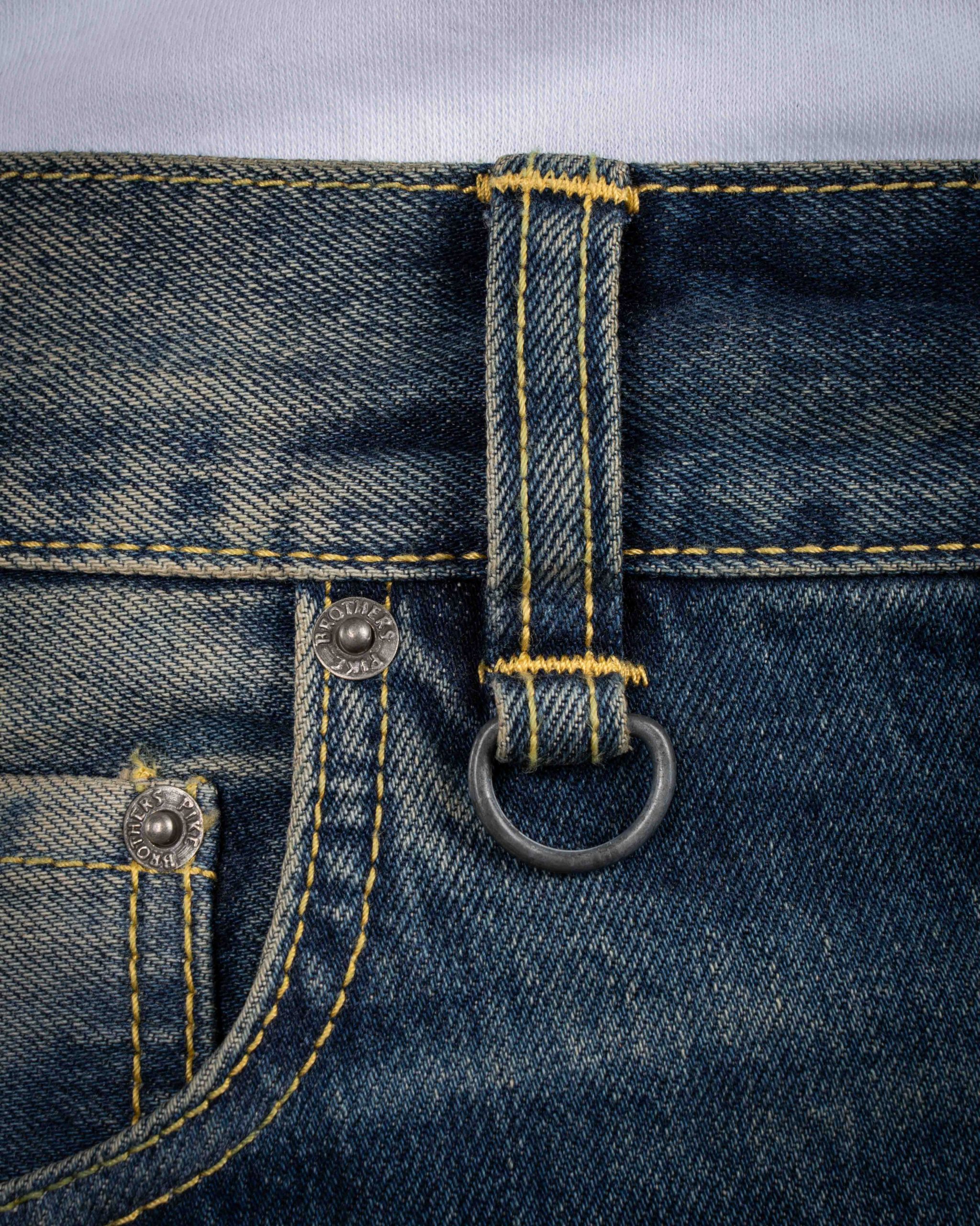 Pike Brothers 1958 Roamer Pant 15oz Indigo 106 Rinse - detail selvedge
