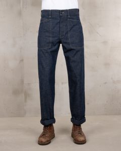 Pantalones vaqueros militares Pike Brothers 1940 color índigo - vista frontal