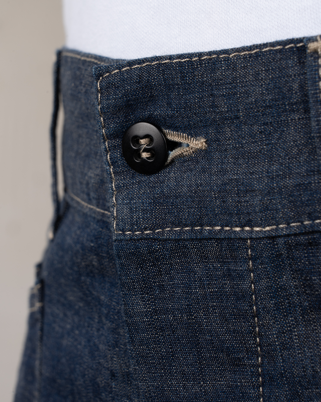 Pike Brothers 1940 Army Denim Hose Indigo - Taschen-Detail