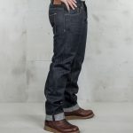 Pantaloni Roamer da 15 once indaco Pike Brothers del 1947 - vista dettagliata