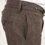 Pike Brothers 1923 Buccanoy Pant Upland Brown - knoopdetails