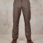 Pantalón Pike Brothers Buccanoy 1923, color marrón Alameda - vista frontal