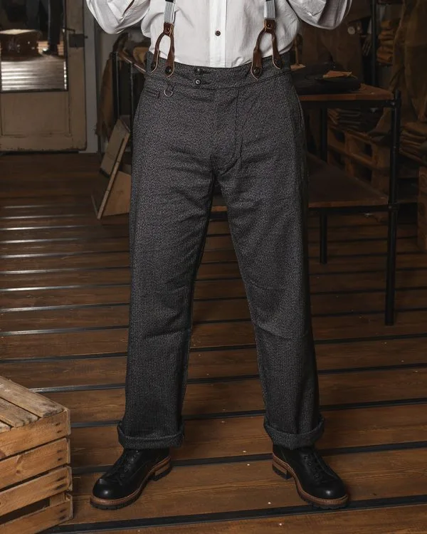 Men's Workwear Trousers - 1905 Hauler Pant French Asphalt Pike Brothers