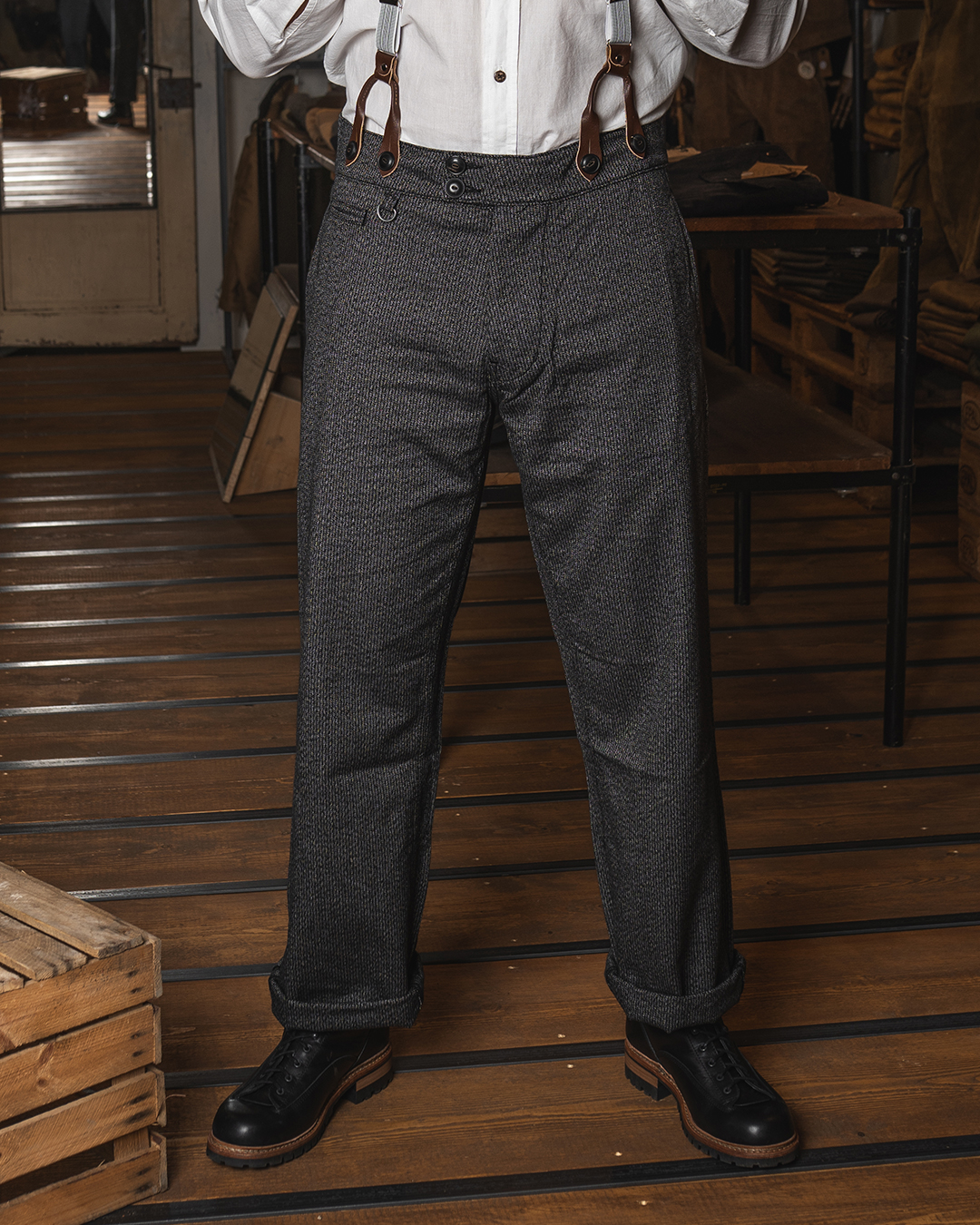 Pike Brothers 1905 Hauler Pant French Asphalt - vue face