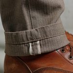 Pike Brothers 1947 Harvester Trousers HBT Brown - portee