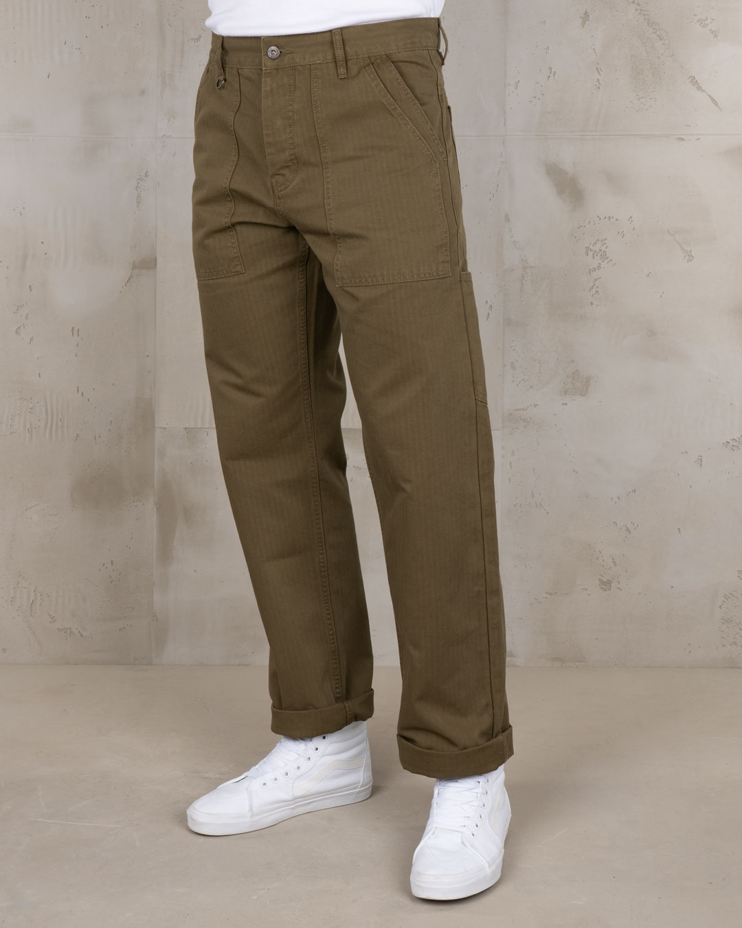 Pantaloni utility Pike Brothers 1967 HBT Olive - vista posteriore