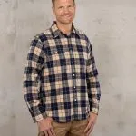 Pike Brothers 1937 Roamer Shirt Blue Flannel - front view