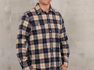 Pike Brothers 1937 Roamer Shirt Blue Flannel - front view