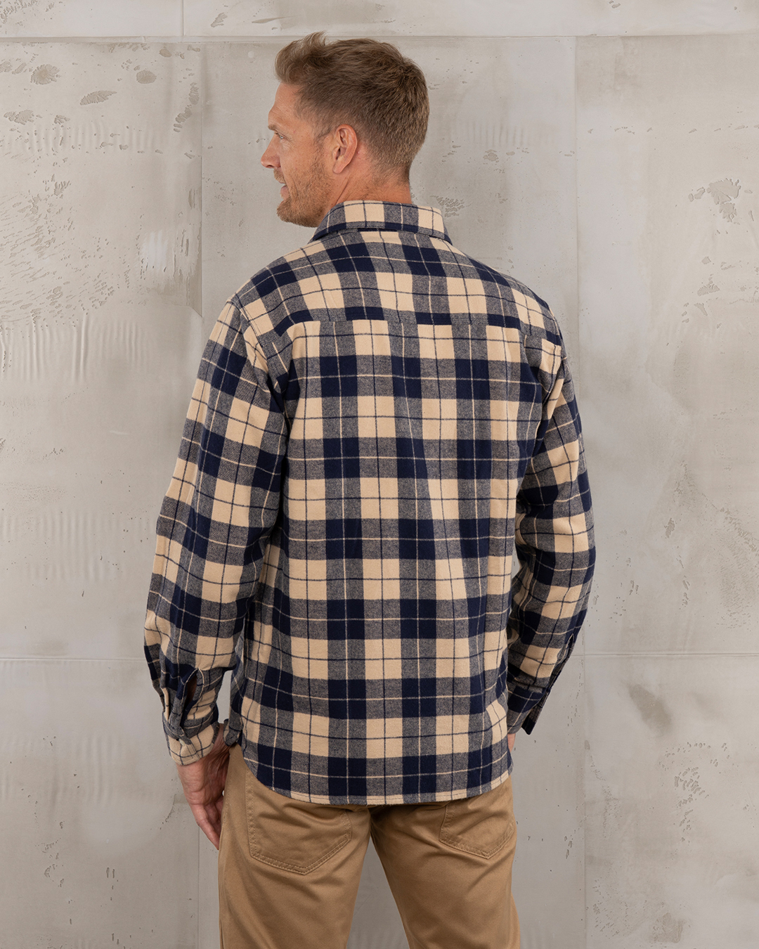 Pike Brothers 1937 Roamer Shirt Blue Flannel - vue dos