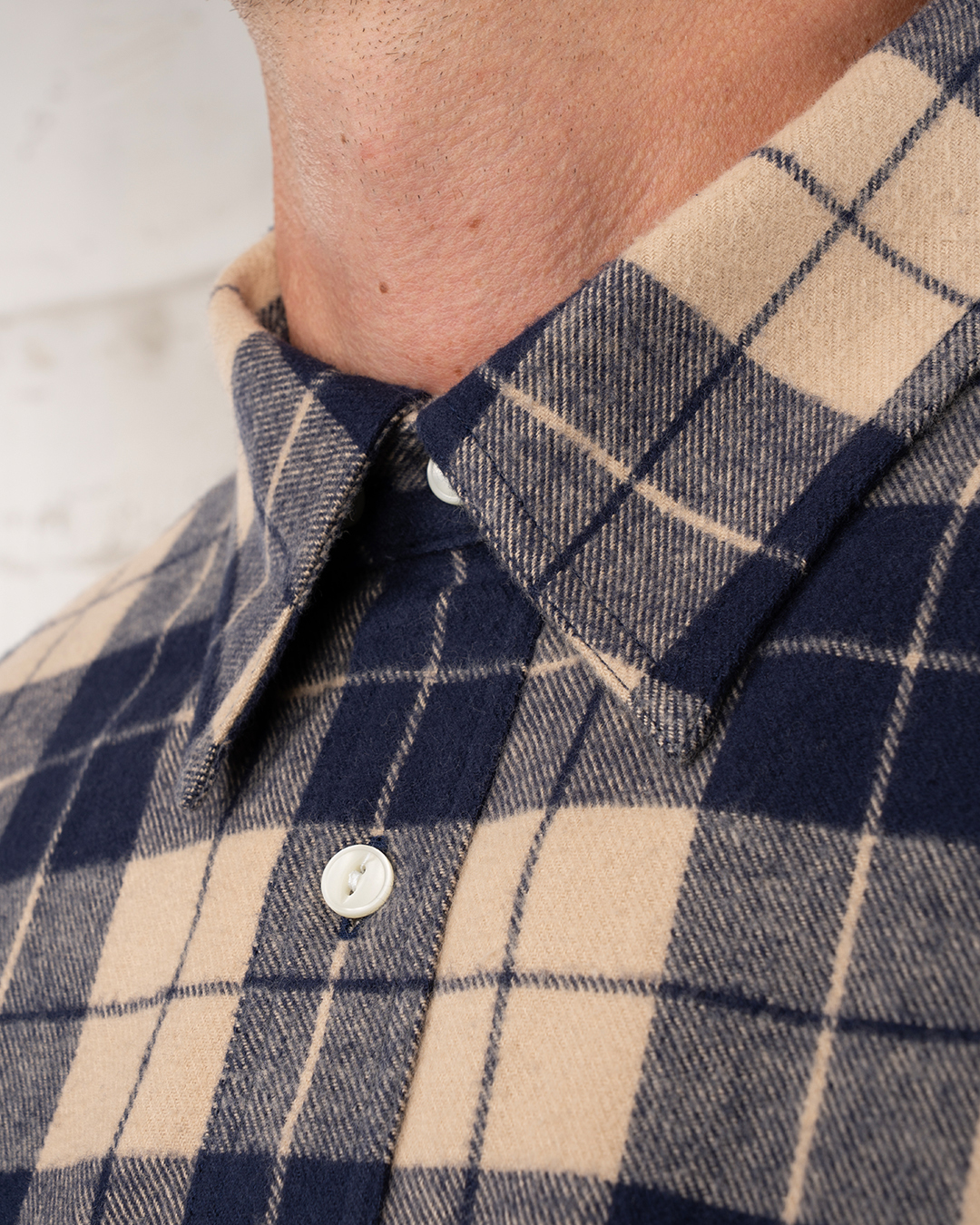 Pike Brothers 1937 Roamer Shirt Blue Flannel - portu00e9e