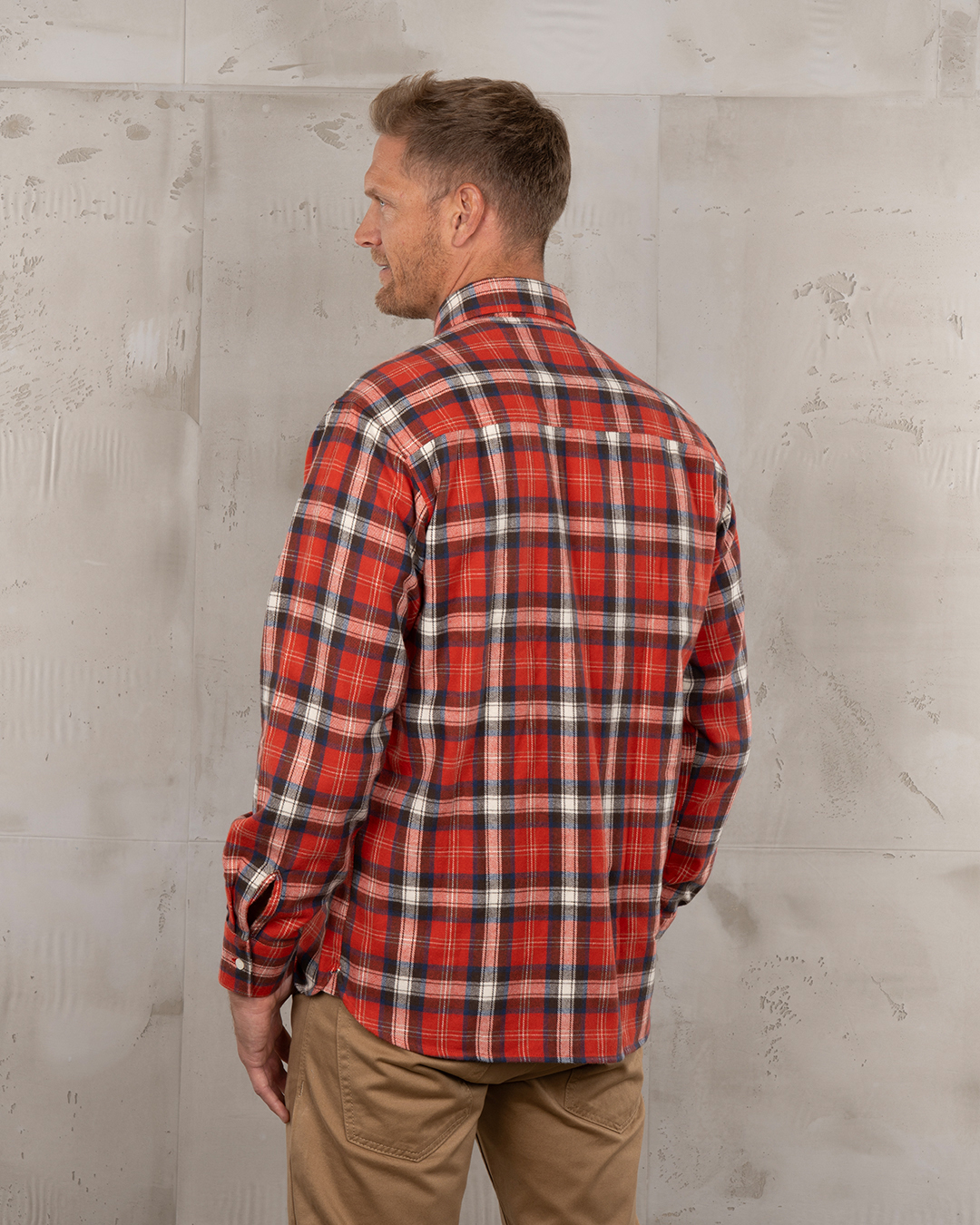 Pike Brothers 1937 Roamer Shirt Red Flannel - vue dos