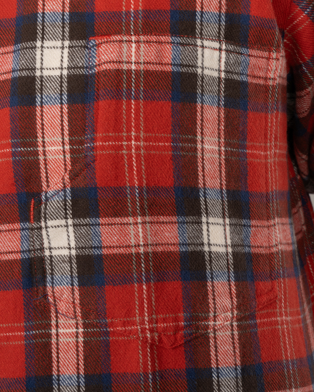Pike Brothers 1937 Roamer Shirt Red Flannel - du00e9tail boutons