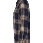 Pike Brothers 1937 Roamer Shirt Blue Beige Check - du00e9tail boutons