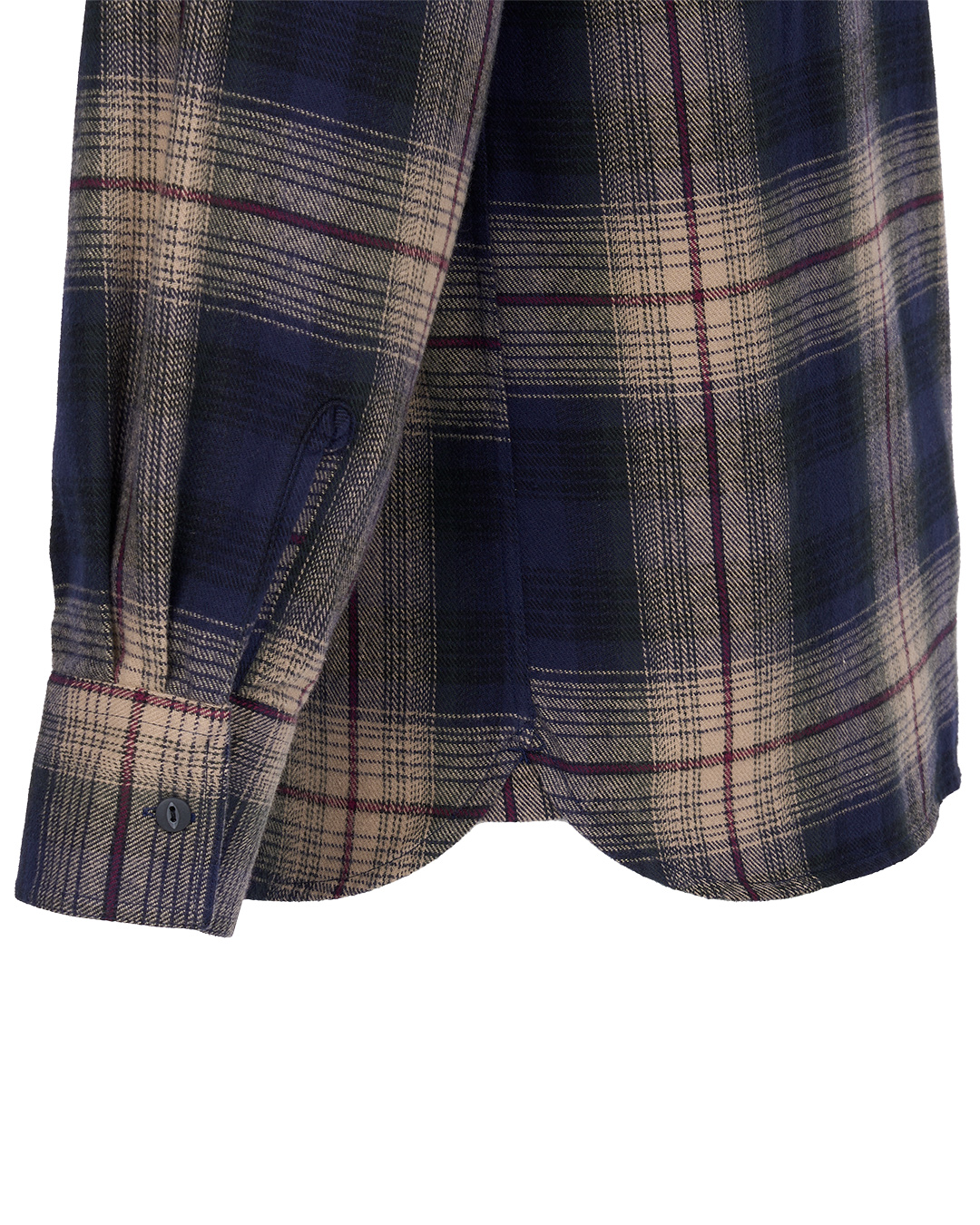 Pike Brothers 1937 Roamer Shirt Blue Beige Check - portu00e9e