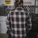 Pike Brothers 1937 Roamer Shirt Blue Beige Check Flannel - vue dos
