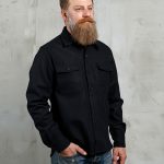 Pike Brothers 1943 CPO Shirt Black Wool - front view