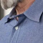 Pike Brothers 1937 Roamer Shirt Blue Chambray - du00e9tail fabric