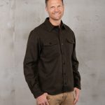 Pike Brothers 1943 CPO Shirt Olive Wool - vue face