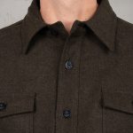 Pike Brothers 1943 CPO Shirt Olive Wool - vue dos